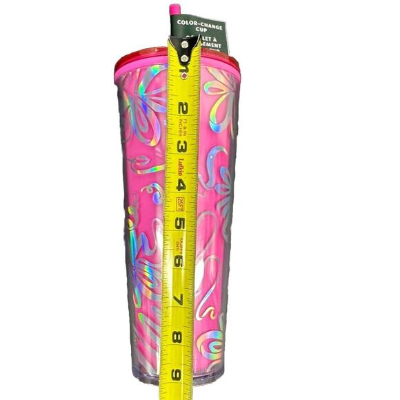 Starbucks Holiday 2023 Hot Pink With Silver Ribbon Color Change Venti Tumbler - Picture 6 of 6